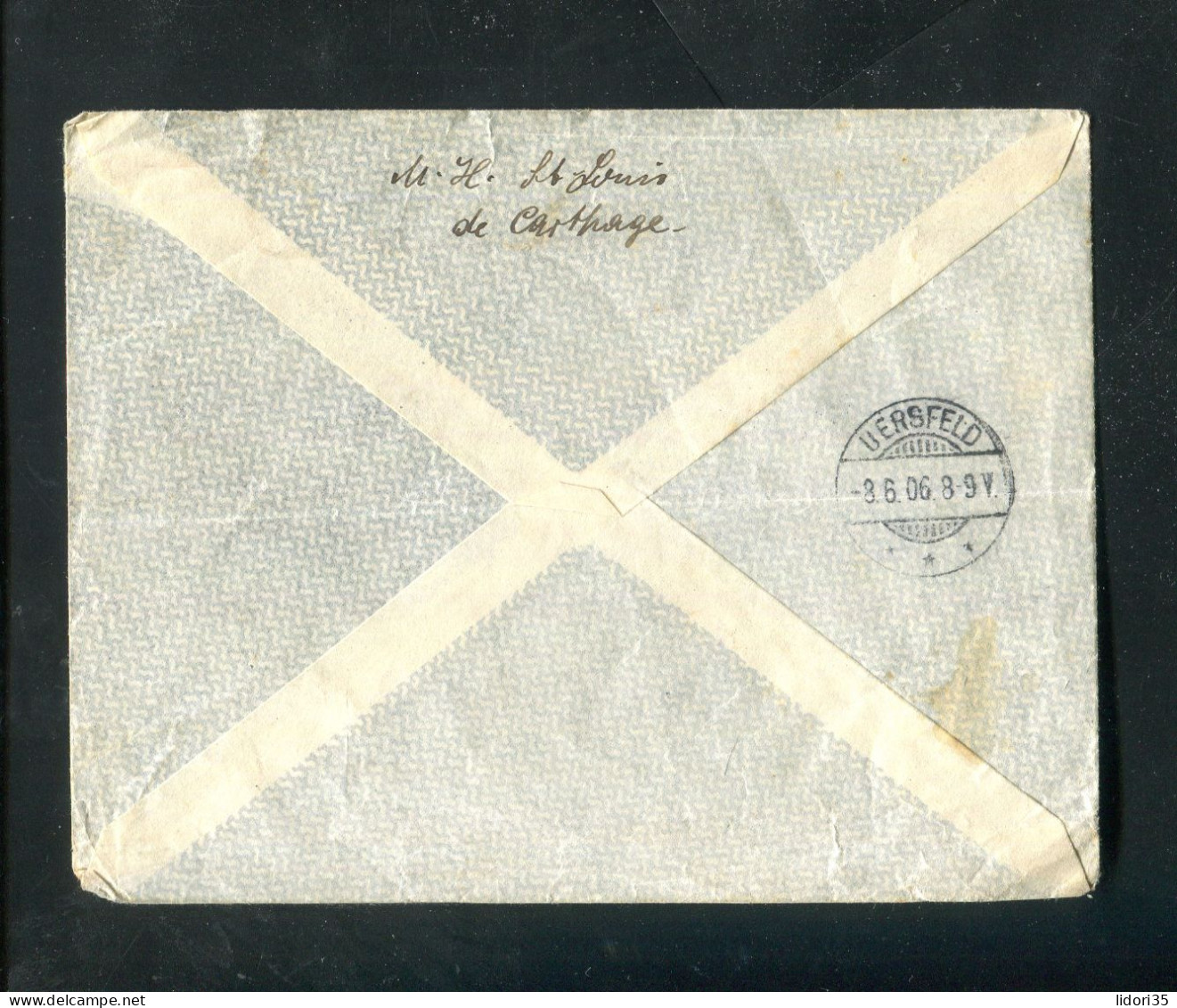 "TUNESIEN" 1906, Brief MiF Nach Deutschland (L1169) - Tunisia (1956-...)