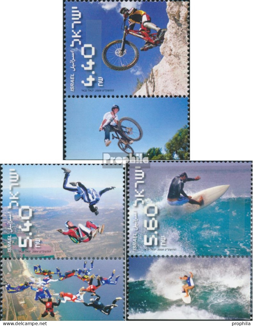 Israel 2030-2032 Mit Tab (kompl.Ausg.) Postfrisch 2009 Extremsport - Ongebruikt (met Tabs)