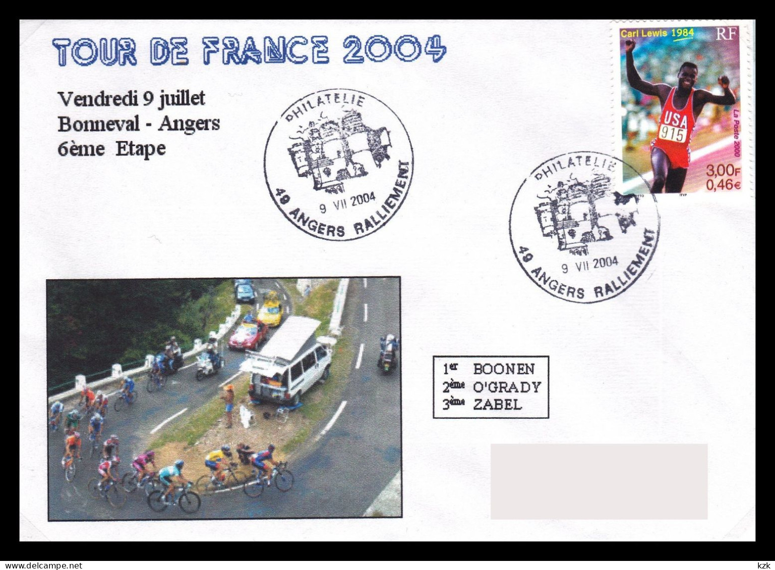 1 27	021	-	Tour De France 2004	-	6ème Etape	Angers 8/07/2004 - Cyclisme