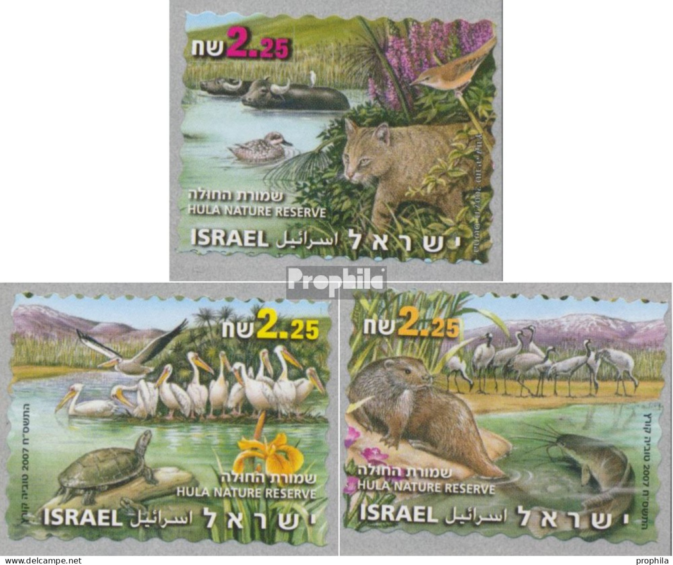 Israel 1959x BC-1961x BC (kompl.Ausg.) Postfrisch 2007 Naturschutzgebiet Hula Tal - Ungebraucht (ohne Tabs)