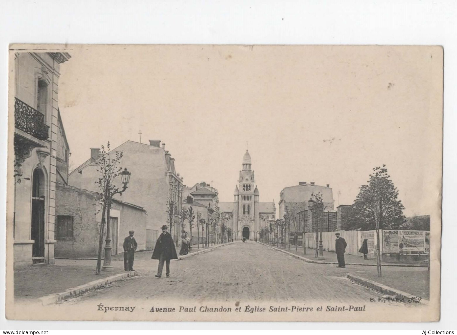 AJC - Epernay - Avenue Paul Chandon Et Eglise Saint Pierre Et Saint Paul - Epernay