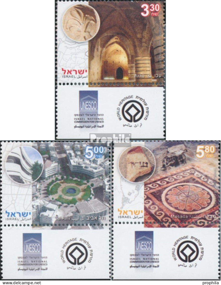 Israel 1928-1930 Mit Tab (kompl.Ausg.) Postfrisch 2007 UNESCO Welterbe - Neufs (avec Tabs)