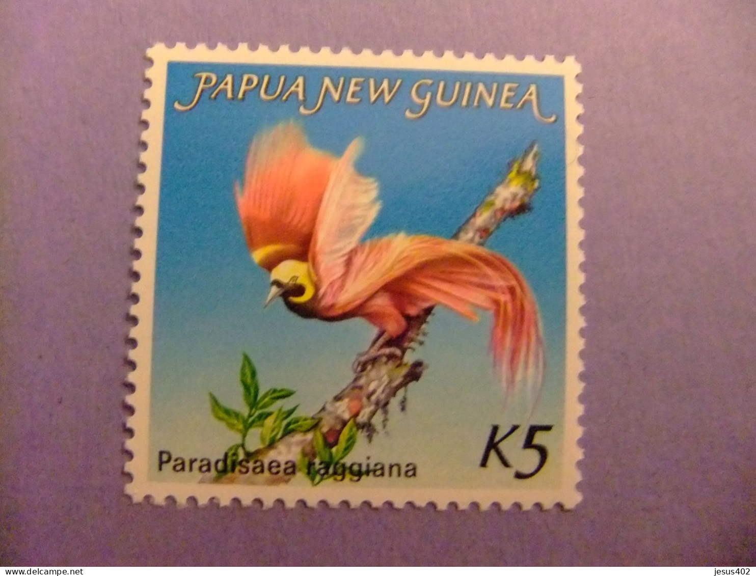 52 PAPUA NEW GUINEA / NUEVA GUINEA 1984 / PARADISAEA RAGGIANA / YVERT 477 MNH - Hühnervögel & Fasanen