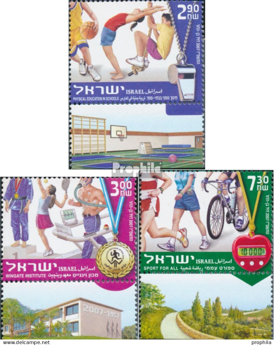 Israel 1910-1912 Mit Tab (kompl.Ausg.) Postfrisch 2007 Leibeserziehung Und Sport - Ongebruikt (met Tabs)