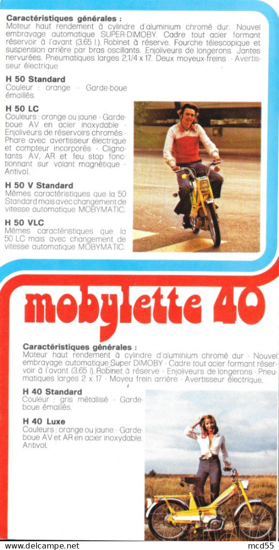 MOTOBECANE - MOTOCONFORT - MOBYLETTE  "Etablissement THENET - 93 Montreuil " - Transports