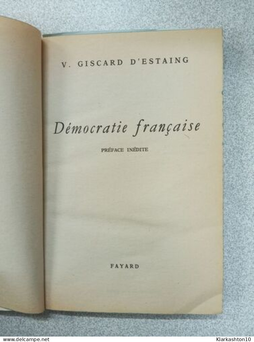 Democratie Française - Otros & Sin Clasificación