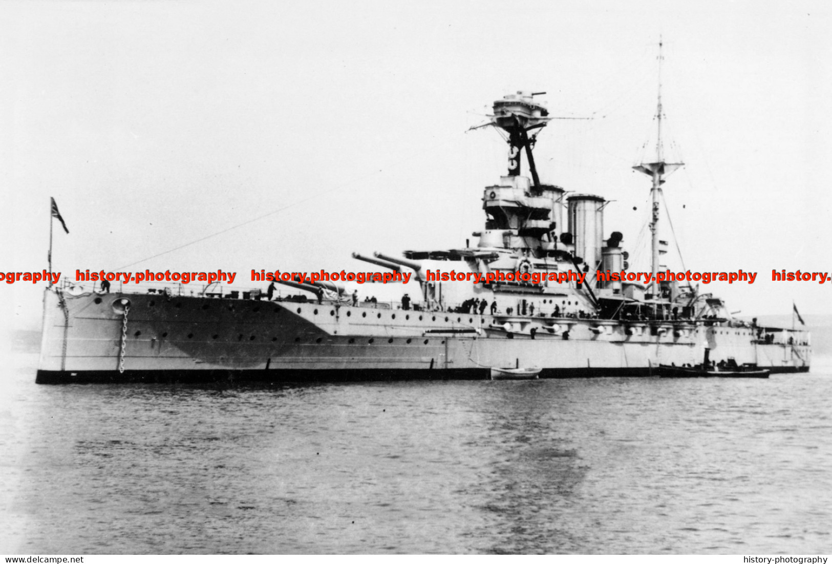 F009482 HMS Warspite. British Battleship - REPRODUCTION - Other & Unclassified