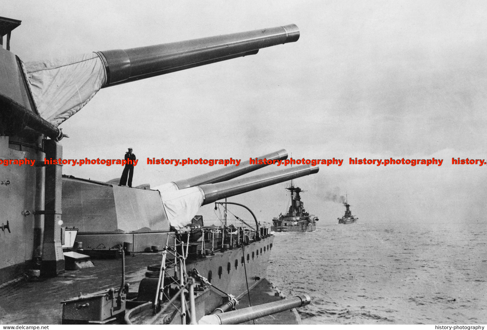 F010059 HMS Malaya. British Battleship - REPRODUCTION - Andere & Zonder Classificatie