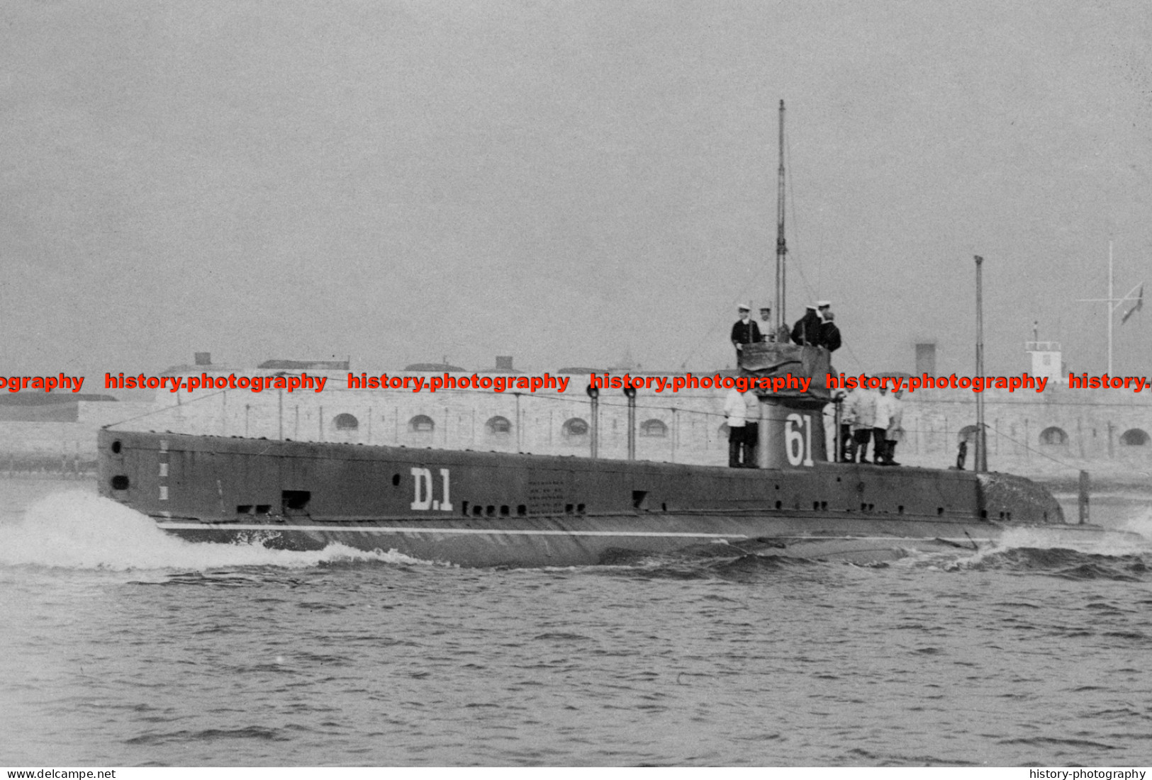 F010029 HMS D1. British Submarine - REPRODUCTION - Autres & Non Classés