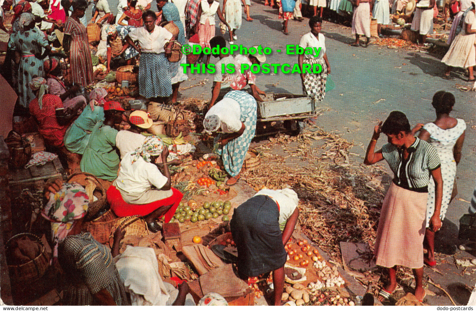 R429517 D19. Market Scene. Jamaica. The Novelty Trading. Dexter Press. 13072 B - Mundo