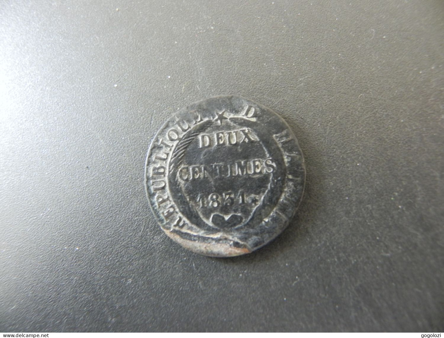 Haiti 2 Centimes 1831 - Haiti