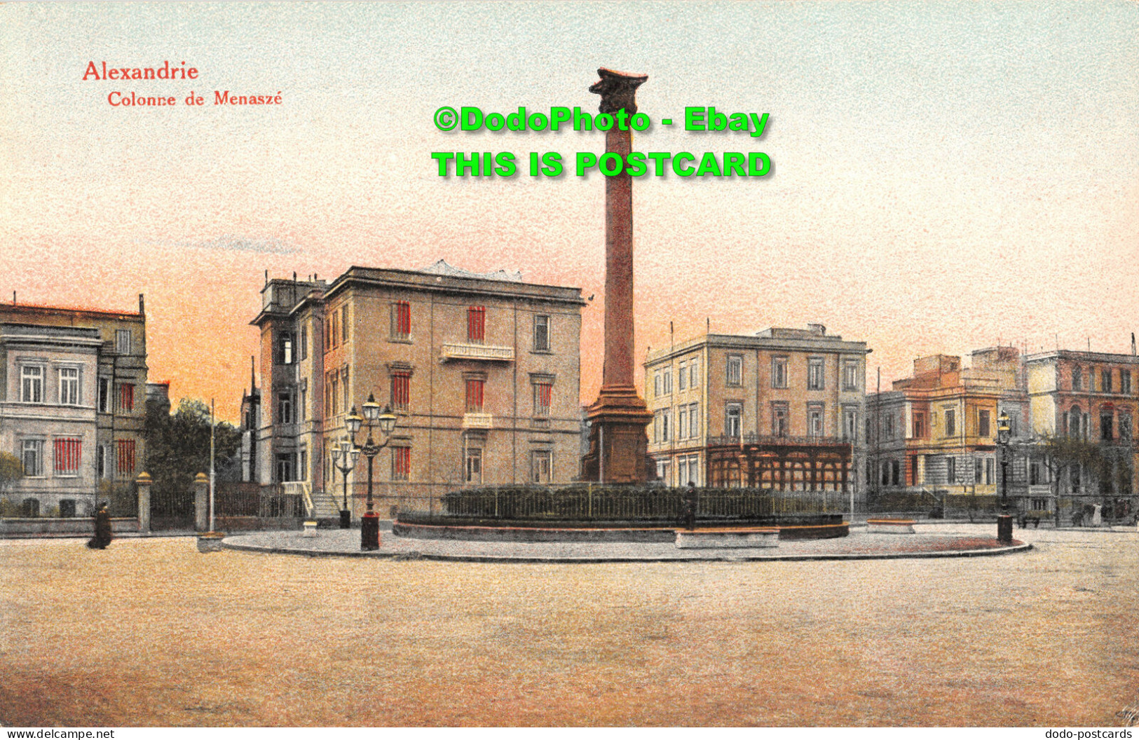 R429122 Alexandrie. Colonne De Menasze. The Cairo Postcard Trust. Egypte - Mundo