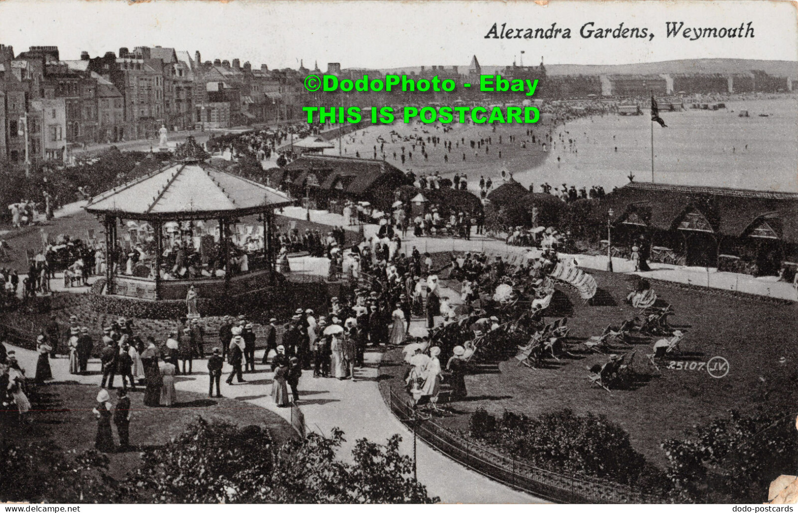 R429136 Alexandra Gardens. Weymouth. 25107. Valentines Series. 1910 - Mundo