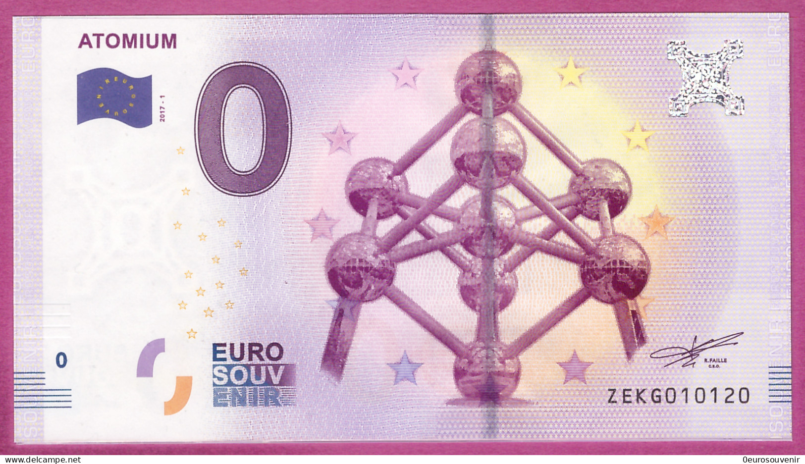 0-Euro ZEKG 2017-1 ATOMIUM S-2b - Private Proofs / Unofficial
