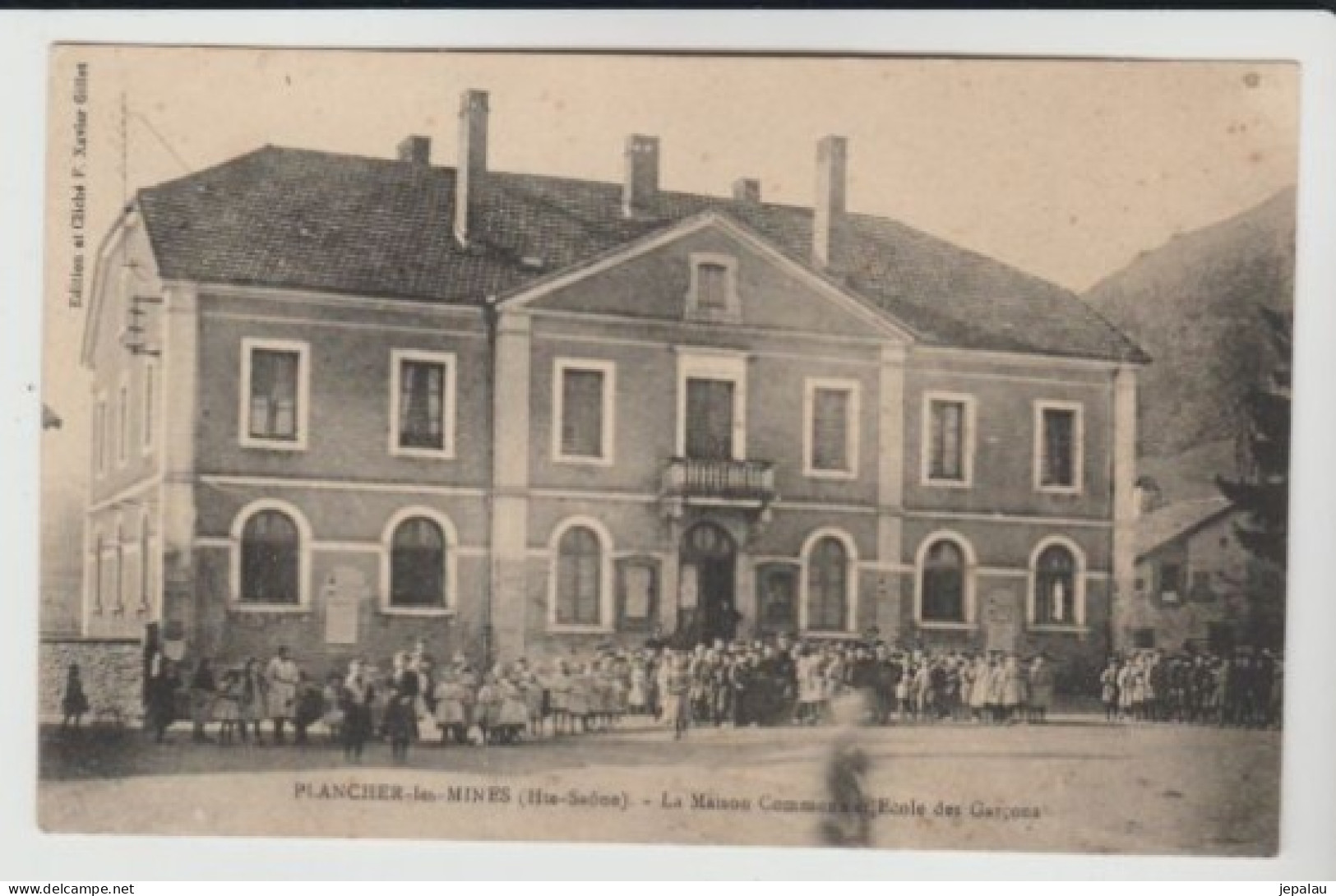 Plancher-les-Mines (Haute-Saône) / La Maison Commune Et L'école Des Garçons - Altri & Non Classificati