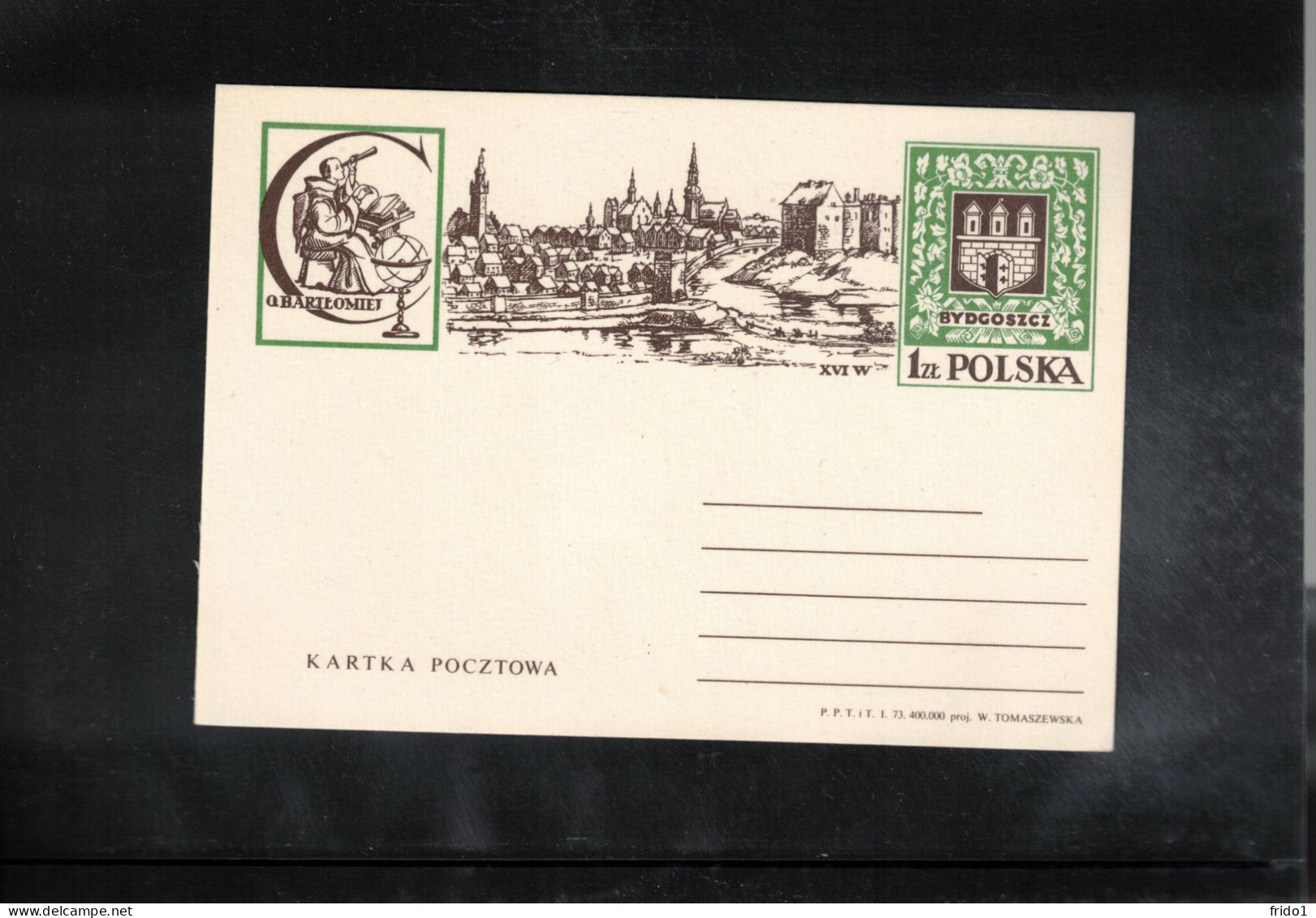 Poland/ Polska 1973 Astronomy  Interesting Postcard - Astronomia