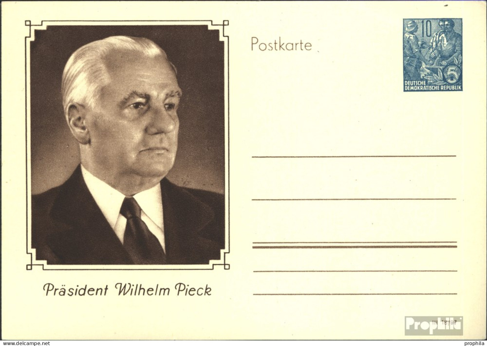 DDR P67 Amtliche Postkarte Gebraucht 1956 Werktätige - Postkaarten - Gebruikt