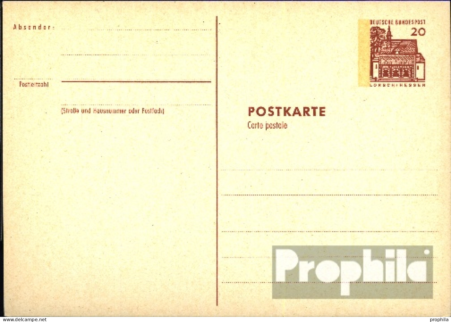 BRD P83 Amtliche Postkarte Im Inland Verwendet Im Inland Verwendet Gebraucht 1965 Bauwerke I - Autres & Non Classés