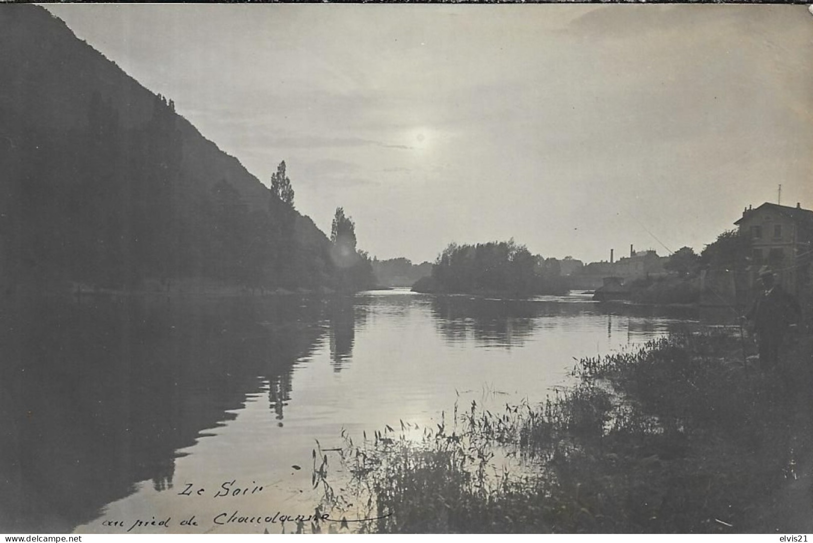 BESANCON ? Carte Photo Le Soir Au Pied De Chaudanne ? - Besancon