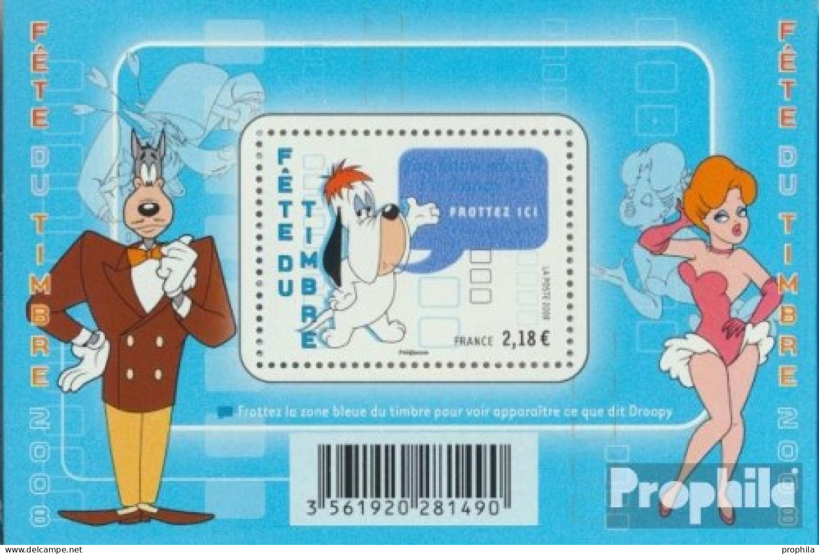 Frankreich Block84 (kompl.Ausg.) Postfrisch 2008 Tex Avery - Unused Stamps