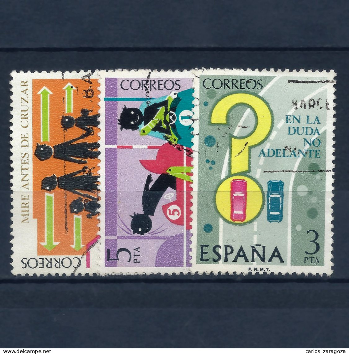 ESPAÑA 1976—Serie: Seguridad Vial 2312-14, Yt 1958-60, Mi 2205/08—Timbres Oblitérés (o) Used Stamps - Gebruikt