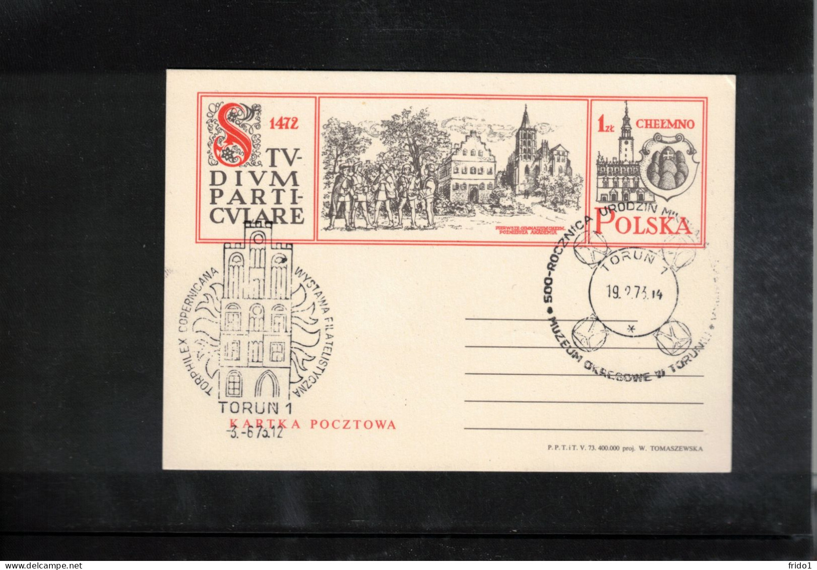 Poland/ Polska 1973 Astronomy Nicolaus Kopernikus - Museum Interesting Postcard - Sterrenkunde