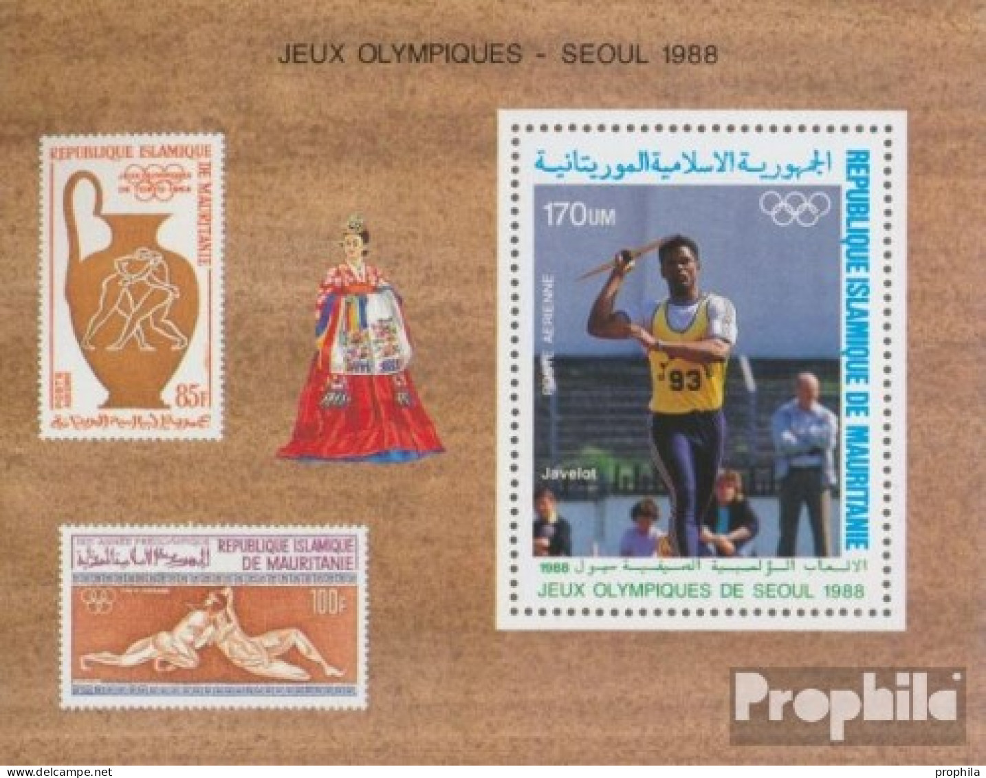 Mauretanien Block70 (kompl.Ausg.) Postfrisch 1988 Olymp. Sommerspiele 88, Seoul - Mauretanien (1960-...)