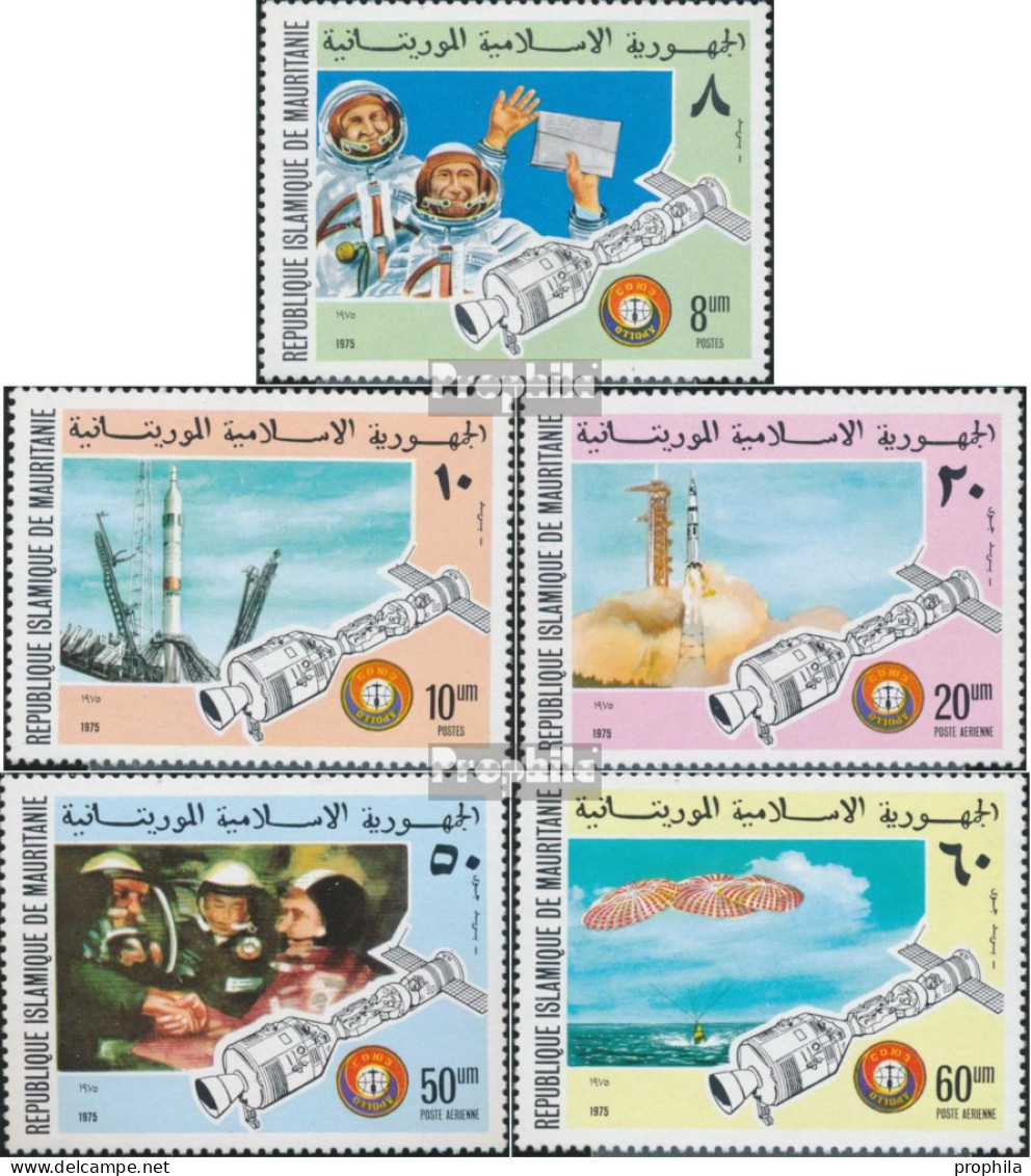 Mauretanien 522-526 (kompl.Ausg.) Postfrisch 1975 Weltraumunternehmen Apollo-Sojus - Mauretanien (1960-...)