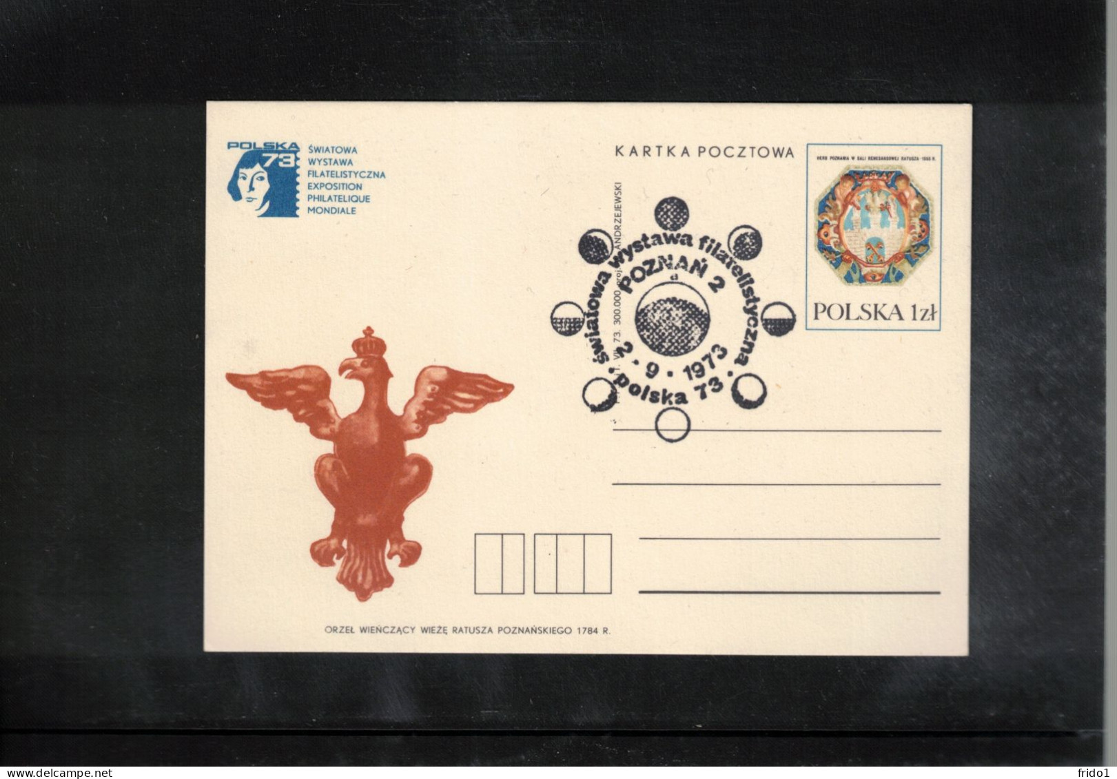 Poland/ Polska 1973 Astronomy Nicolaus Kopernikus - World Philatelic Exhibition Poznan Interesting Postcard - Astronomy