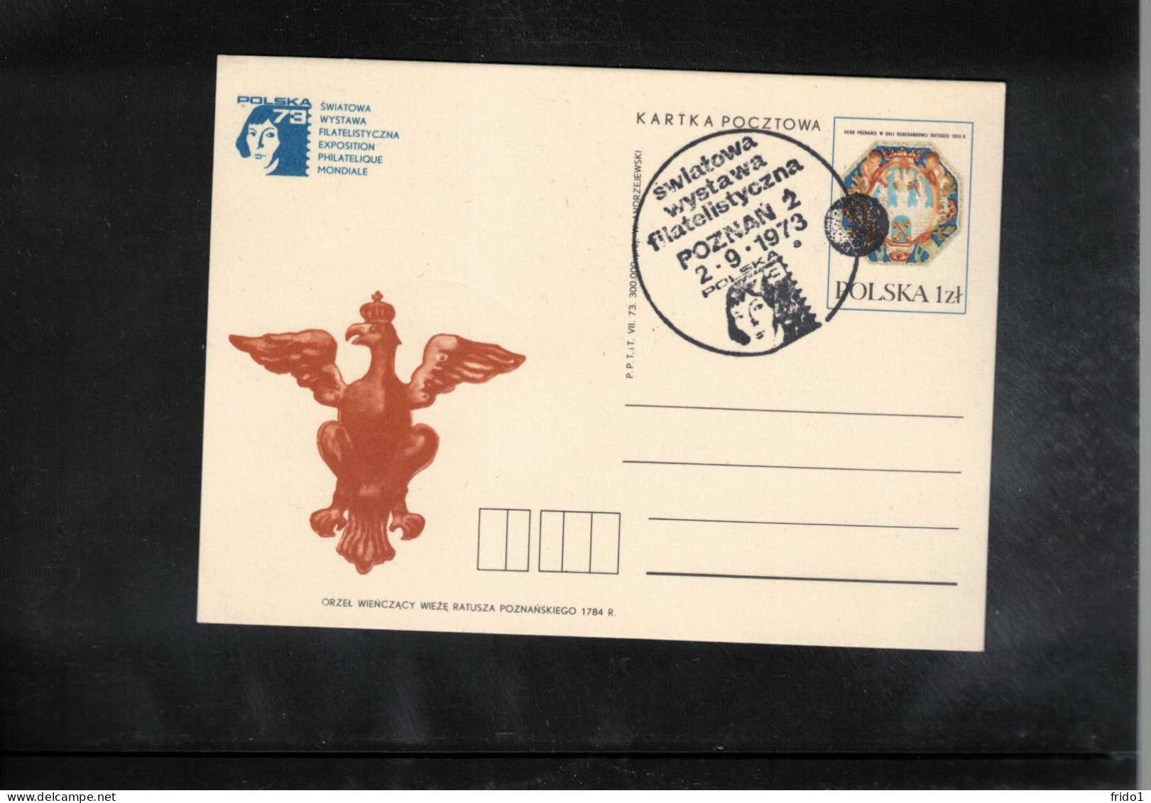 Poland/ Polska 1973 Astronomy Nicolaus Kopernikus - World Philatelic Exhibition Poznan Interesting Postcard - Astronomie