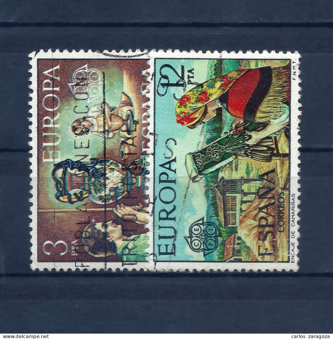 ESPAÑA 1976—Serie: EUROPA 2316-17, Yt 1961-62, Mi 2209/10—Timbres Oblitérés (o) Used Stamps - Usados