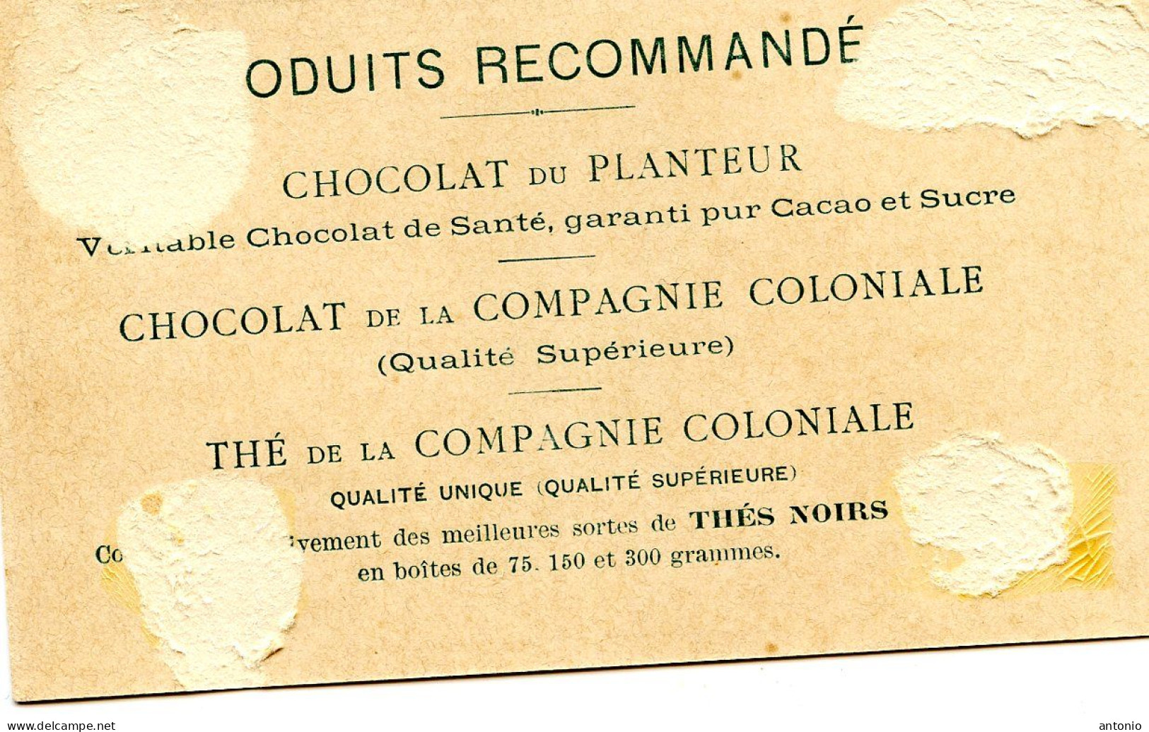 CHROMO CHOCOLAT DU PLANTEUR - LE TAMBOUR - Other & Unclassified