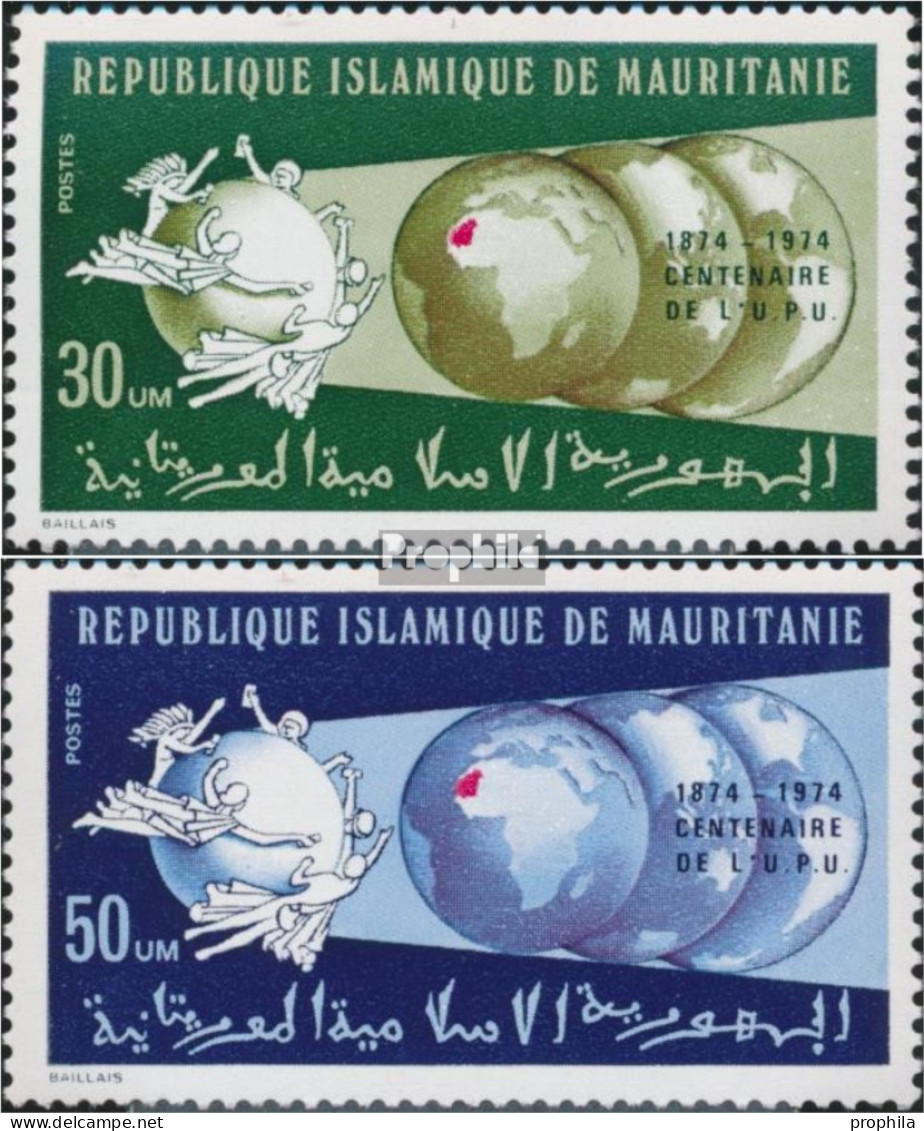 Mauretanien 493-494 (kompl.Ausg.) Postfrisch 1974 UPU - Mauritanië (1960-...)