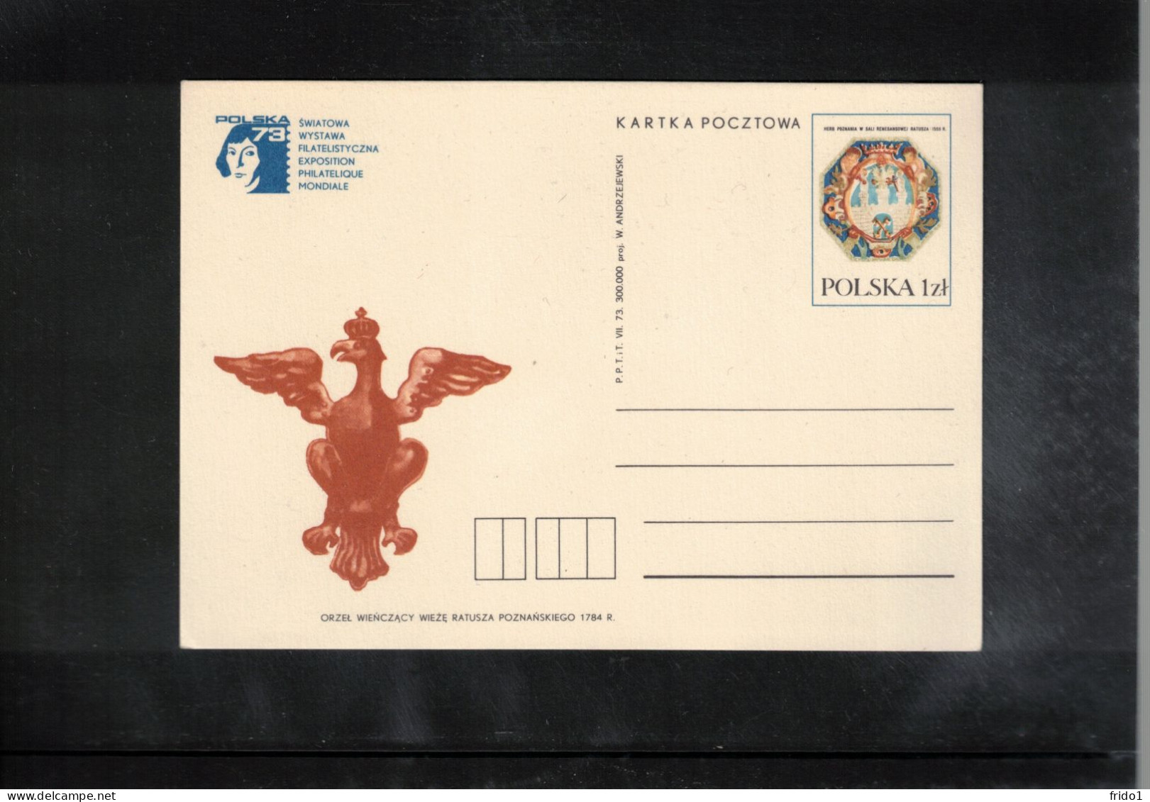 Poland/ Polska 1973 Astronomy Nicolaus Kopernikus - World Philatelic Exhibition Poznan Interesting Postcard - Astronomy