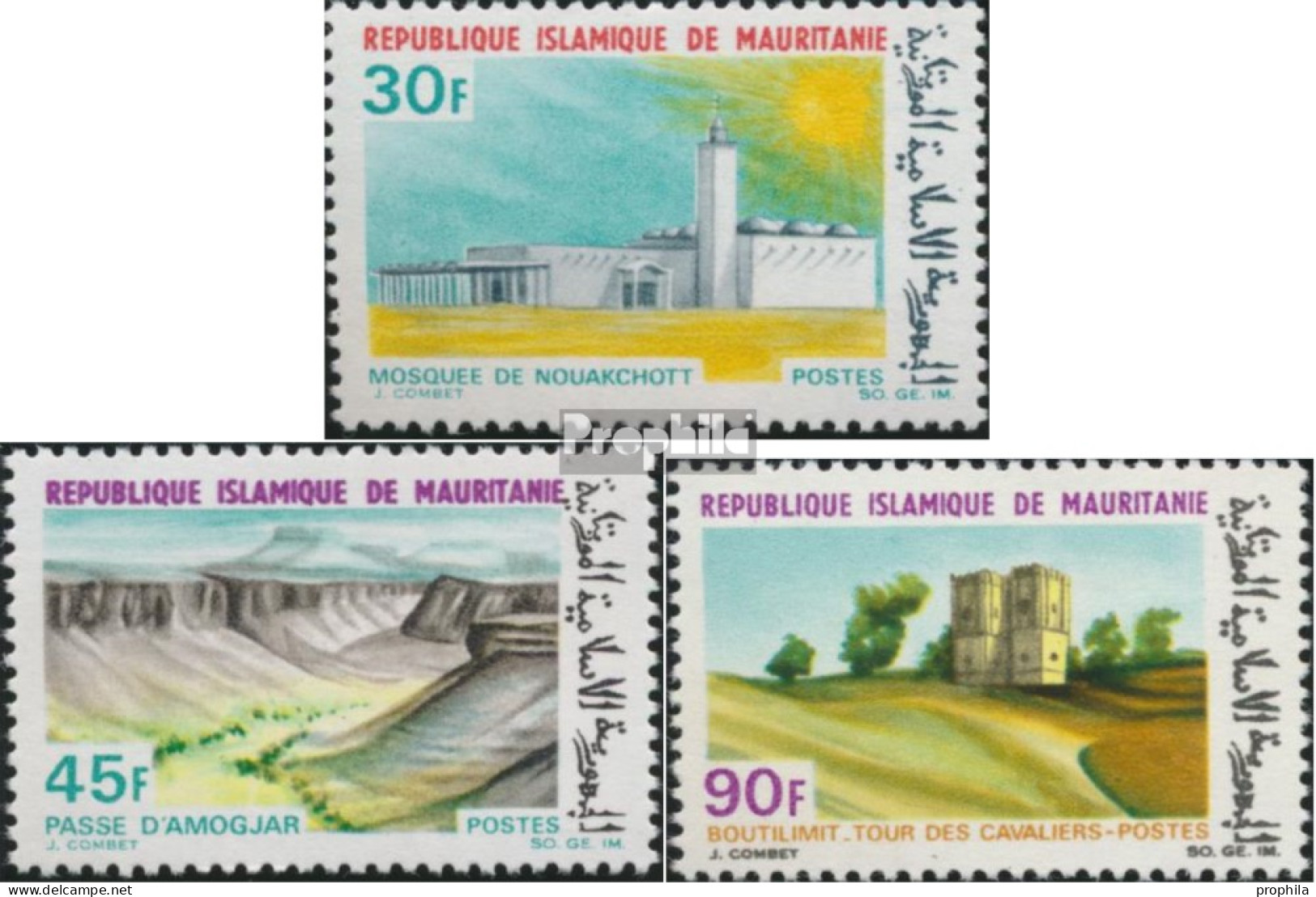 Mauretanien 338-340 (kompl.Ausg.) Postfrisch 1968 Tourismus - Mauritanië (1960-...)