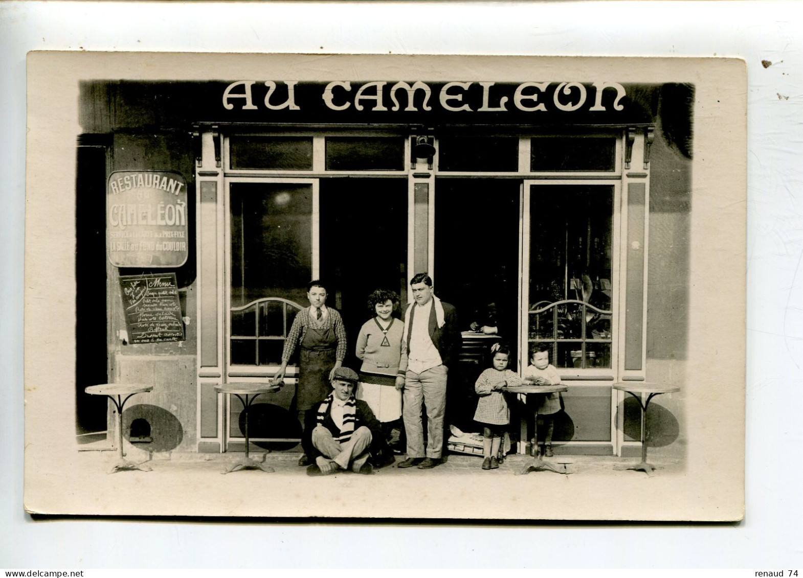 à Identifier Carte Photo Restaurant Au Caméléon - A Identifier