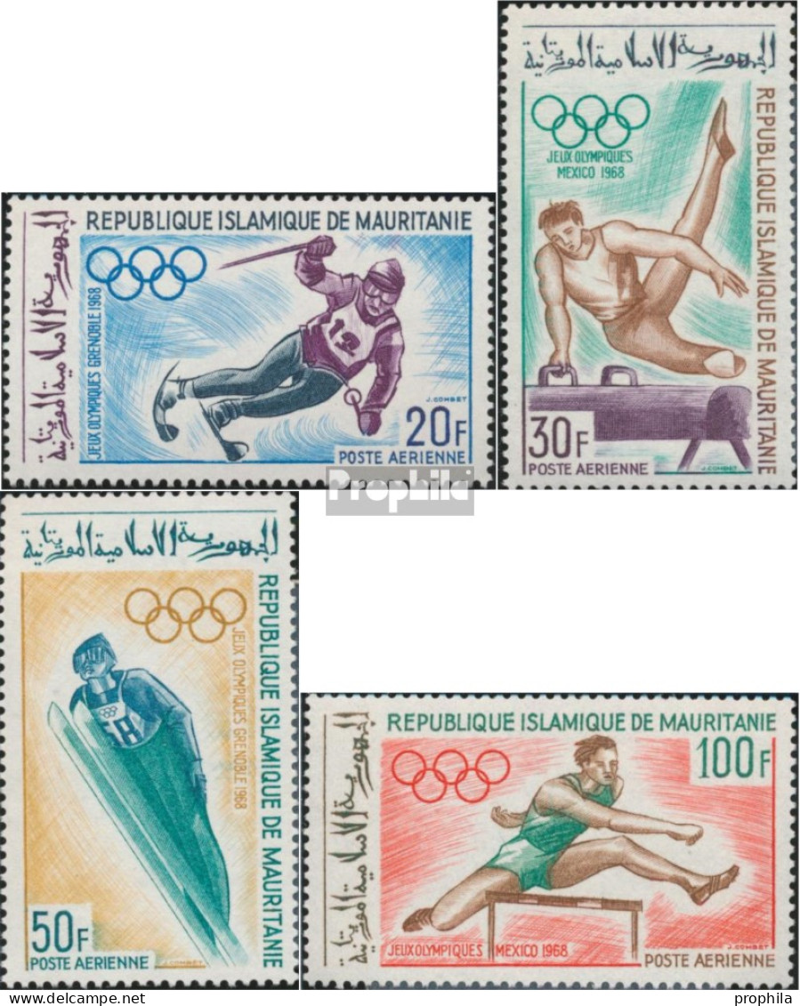 Mauretanien 334-337 (kompl.Ausg.) Postfrisch 1968 Olympische Spiele - Mauritanie (1960-...)