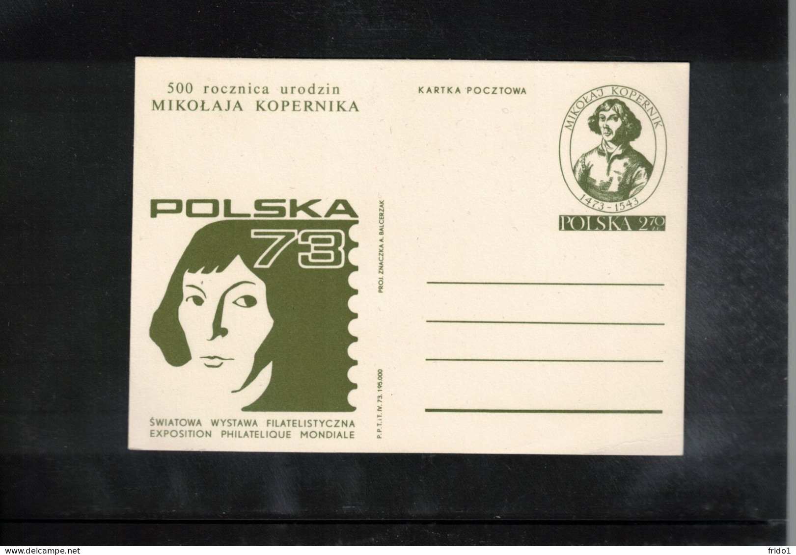 Poland/ Polska 1973 Astronomy 500th Anniversary Of Birth Of Nicolaus Kopernikus - World Philatelic Exhibition Poznan - Astronomia