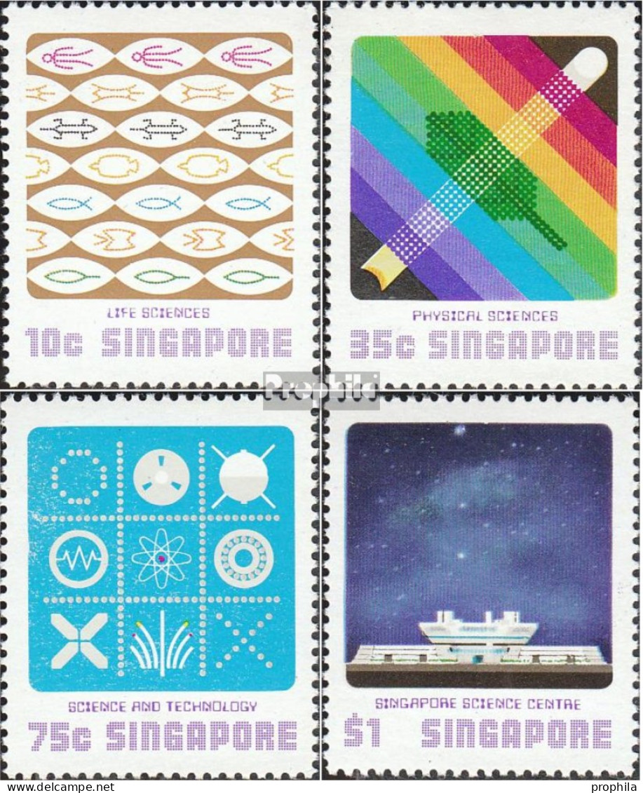 Singapur 291-294 (kompl.Ausg.) Postfrisch 1977 Naturwissenschaftliches Zentrum - Singapour (1959-...)
