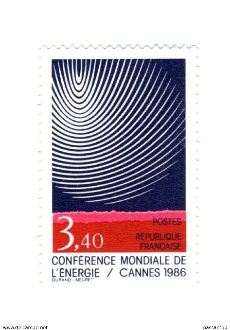 Conférence Mondiale De L'énergie YT 2445a En GOMME MATE. Voir Le Scan. Cote YT : 5 €. - Unused Stamps