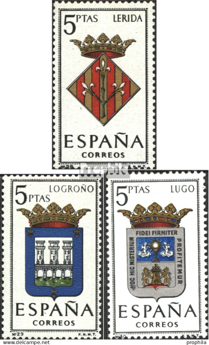 Spanien 1470,1479,1481 (kompl.Ausg.) Postfrisch 1964 Wappen - Neufs