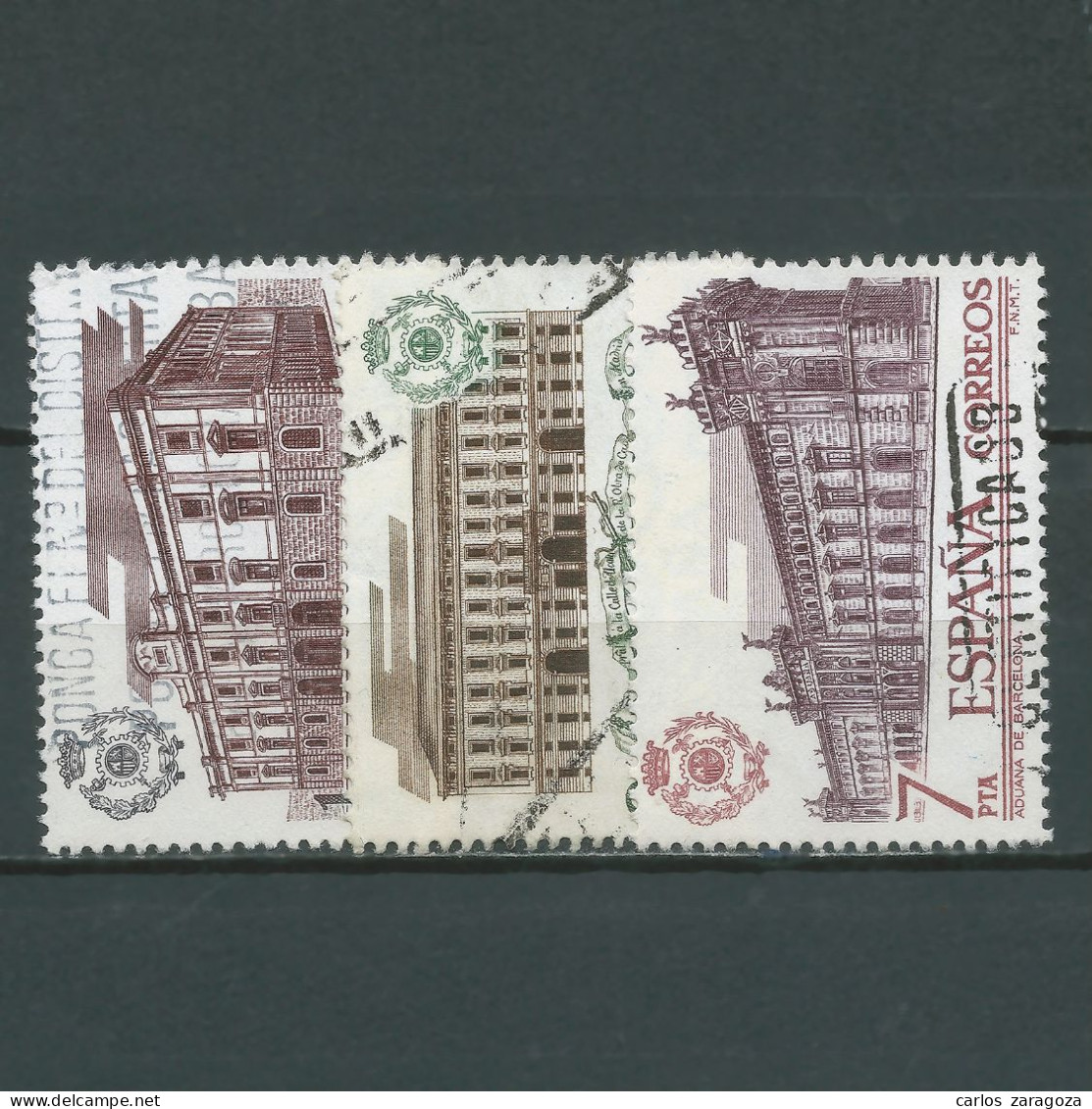 ESPAÑA 1976—Serie: ADUANAS 2326-28, Yt 1972-74, Mi 2219/21—Timbres Oblitérés (o) Used Stamps - Usati