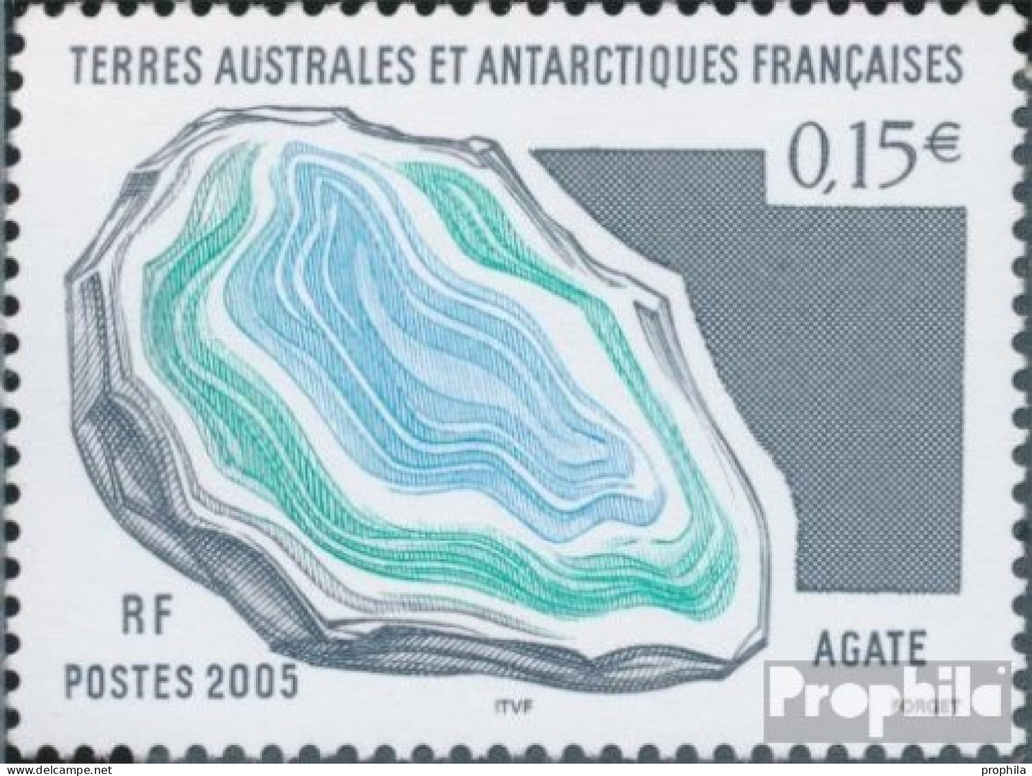 Französ. Gebiete Antarktis 556 (kompl.Ausg.) Postfrisch 2005 Mineralien - Unused Stamps
