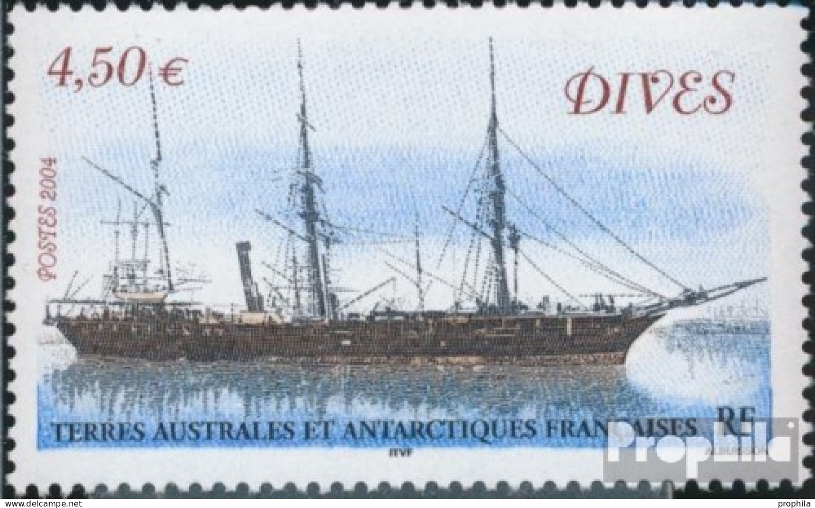 Französ. Gebiete Antarktis 553 (kompl.Ausg.) Postfrisch 2004 Schiffe - Unused Stamps