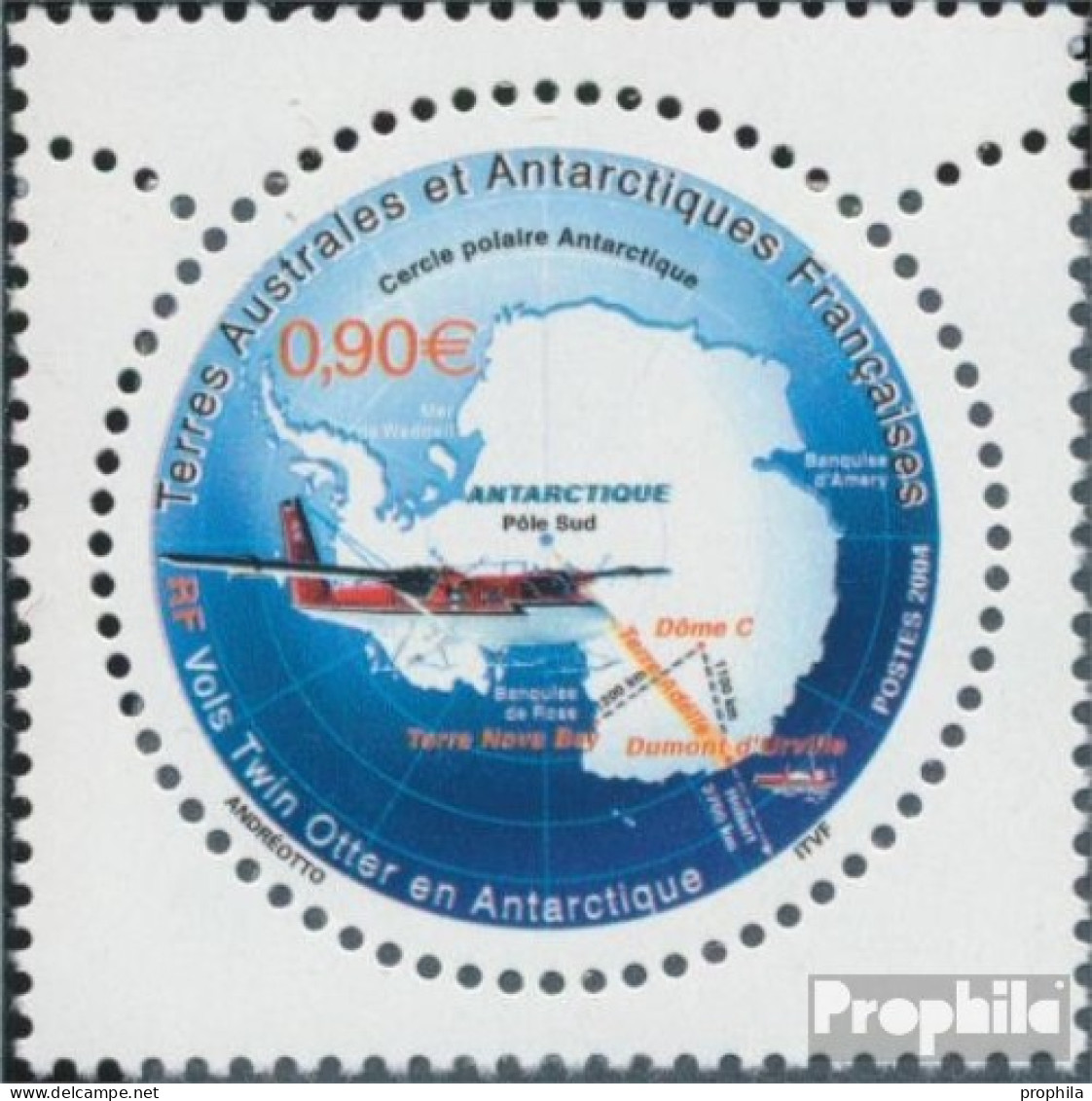 Französ. Gebiete Antarktis 541 (kompl.Ausg.) Postfrisch 2004 Flugzeuge In Der Antarktis - Unused Stamps