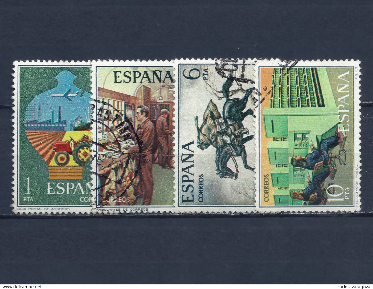 ESPAÑA 1976—Serie: Servicio Postal 2329-32, Yt 1975-78, Mi 2222/25—Timbres Oblitérés (o) Used Stamps - Oblitérés