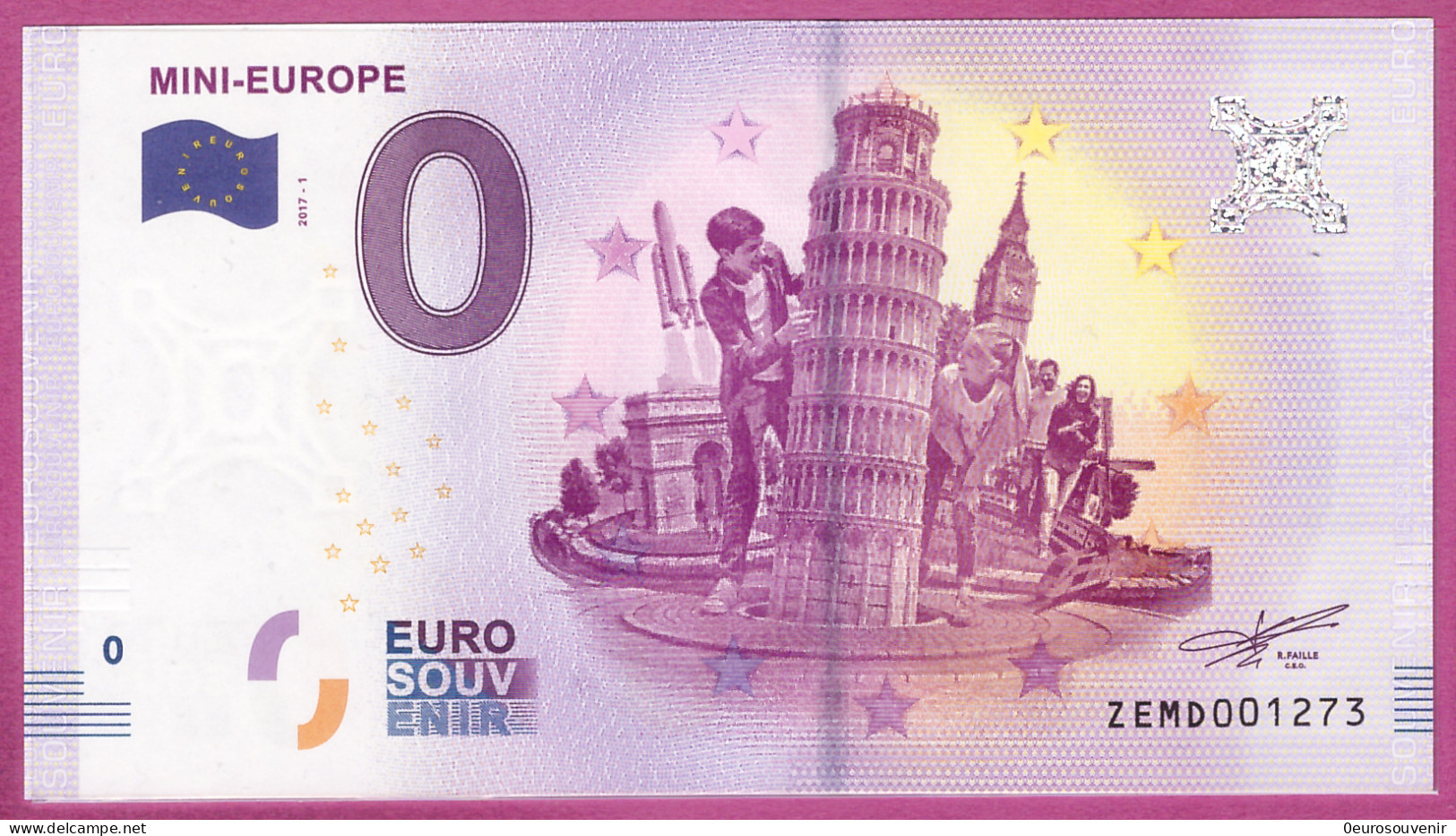 0-Euro ZEMD 2017-1 MINI-EUROPE S-2a Grün - Privatentwürfe