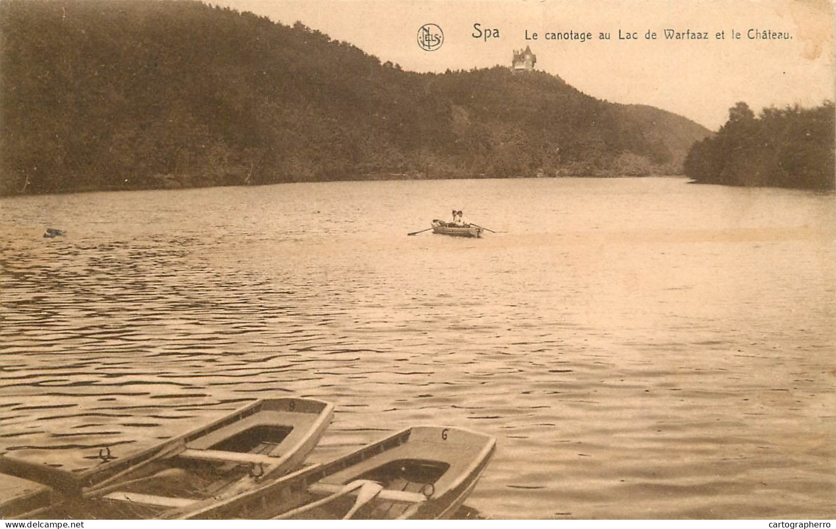 Belgique Cpa Spa Le Canotage Au Lac De Warfaaz - Spa