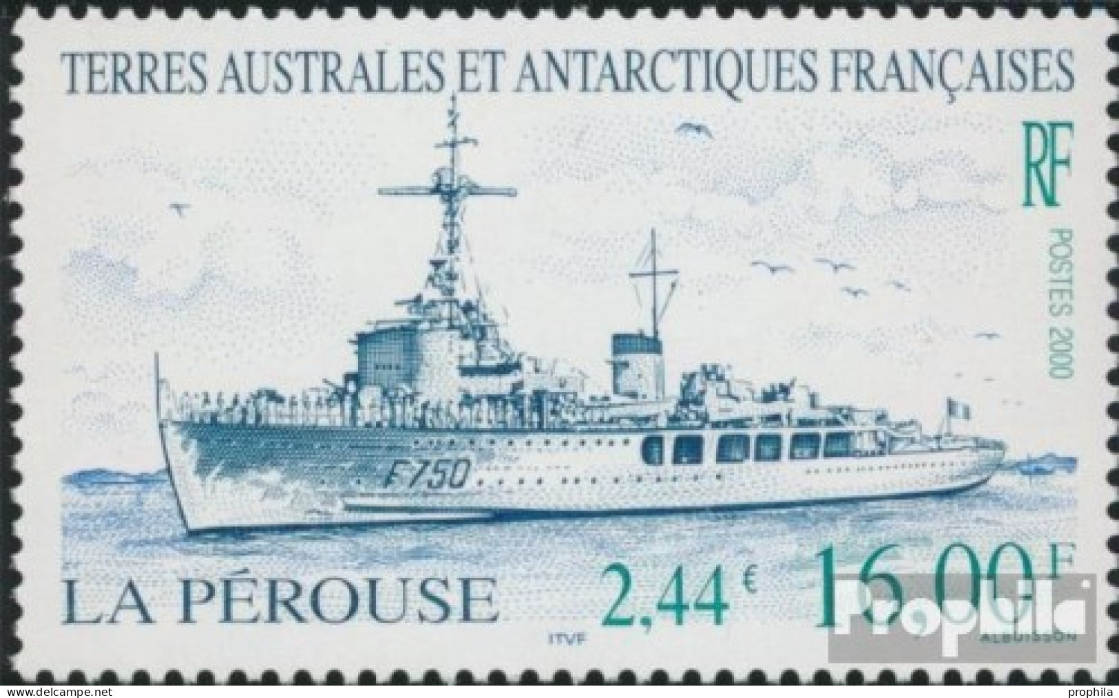 Französ. Gebiete Antarktis 428 (kompl.Ausg.) Postfrisch 2000 Schiffe - Unused Stamps