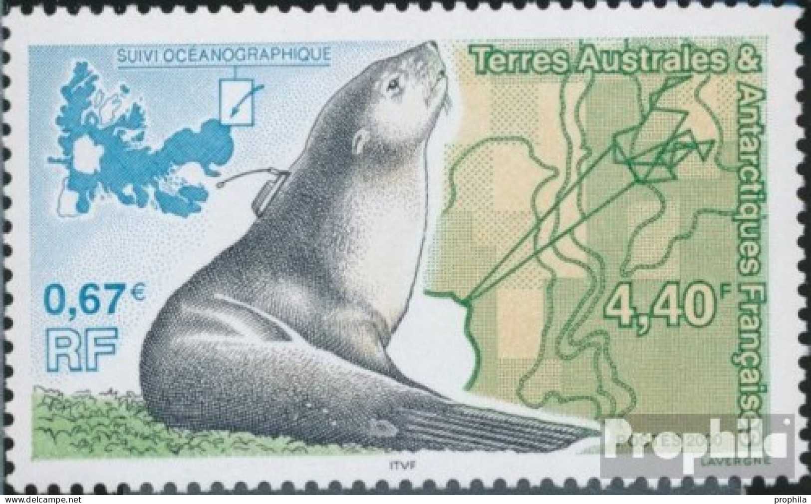 Französ. Gebiete Antarktis 425 (kompl.Ausg.) Postfrisch 2000 Polar-Robben - Unused Stamps